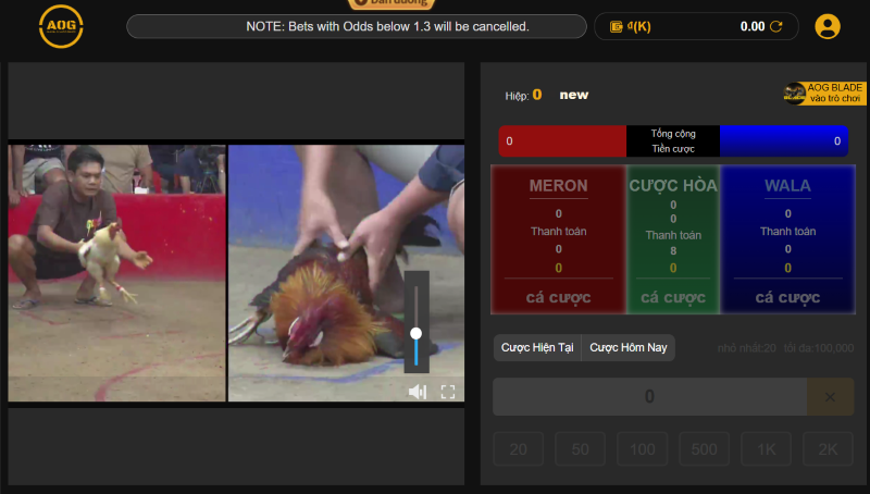 Đá gà AOG tại OK365